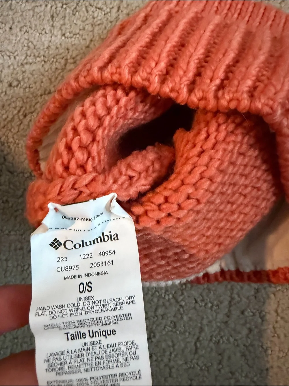 Columbia Kids Knit Beanie - Coral